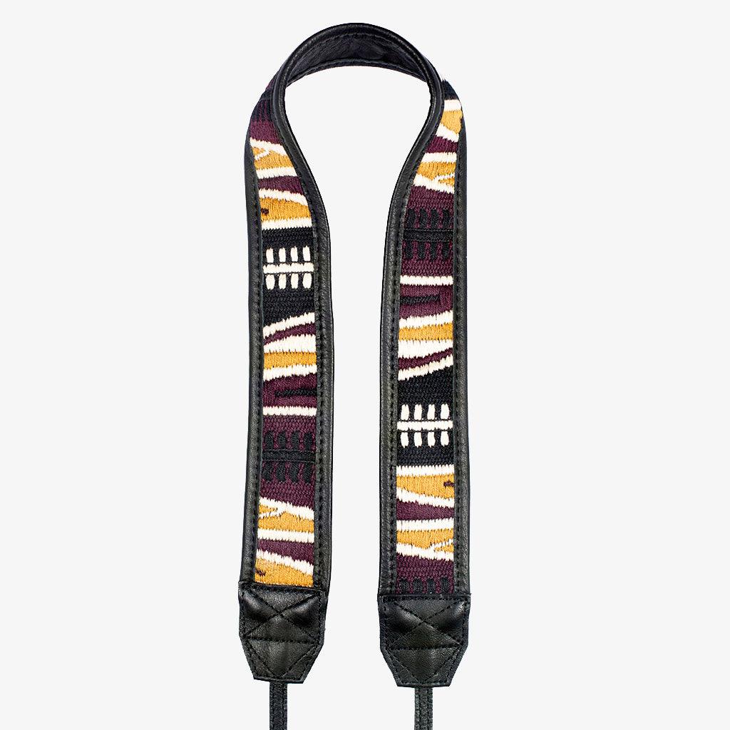 Jaipur #111 - Fabric & Leather camera strap