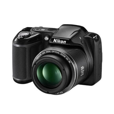 Coolpix L320 Appareil Photo Compact - Noir + Nikon Nikkor 26x Zoom Optique Grand Angle ED VR 22,5-585mm f/3,1-5,9