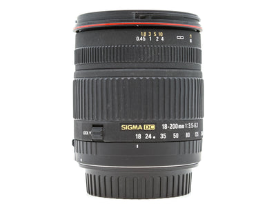 Sigma 18-200mm f/3.5-6.3 DC - Monture Canon EF-S