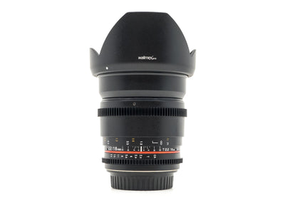 Walimex Pro 16mm T2.2 VDSLR - Monture Canon EF