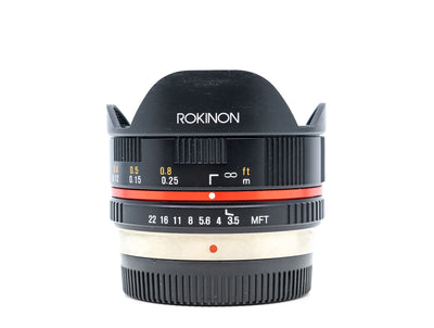 Rokinon 7,5 mm f/3,5 UMC Fisheye - Monture Micro Four Thirds