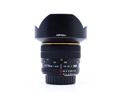 Walimex Pro 14mm f/2,8 ED AS IF UMC - Monture Nikon