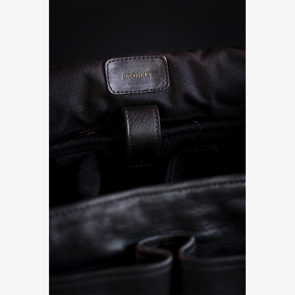 Roma Black Waxed Canvas Camera Bag