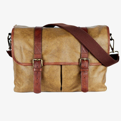 Sac à dos appareil photo Roma Olive Green Waxed Canvas