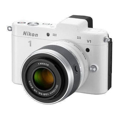 1 V1 - Blanc + Nikon Hybride - Nikon 1 V1 Blanc + Nikkor 1 10-30mm f/3.8-5.6