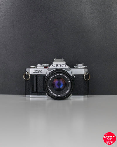 Canon AV-1 + 50mm FD 1,8 - Appareil Photo Analogique Vintage Reflex 35mm (SLR)