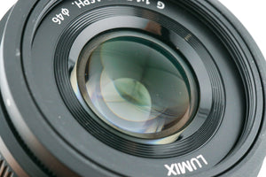 Panasonic 25 mm f1.7 ASPH G