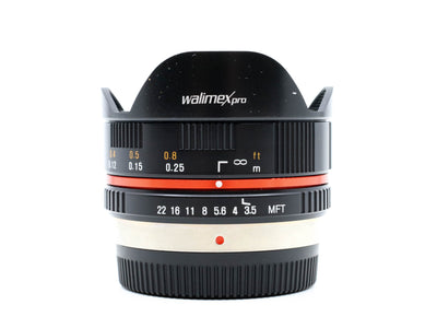 Walimex Pro 7,5 mm f/3,5 Fisheye - Monture Micro Four Thirds