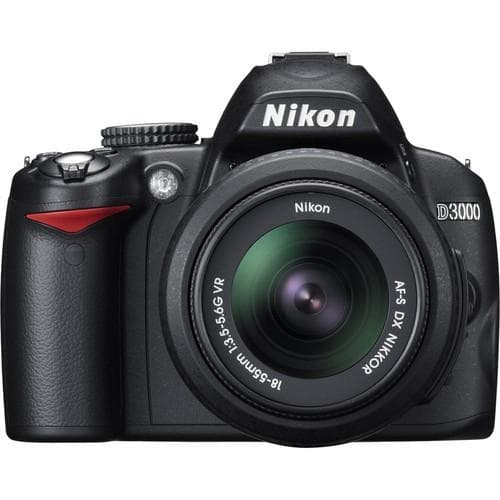 Réflex D3000 - Noir + Nikon AF-S DX Nikkor 18-55mm f/3.5-5.6G VR | Camera Market · image principale
