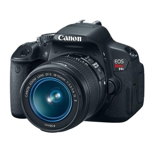 EOS Rebel T4I SLR - Black + Canon EF-S 18-55mm f/3.5-5.6 IS II f/3.5-5.6 · imagen principal