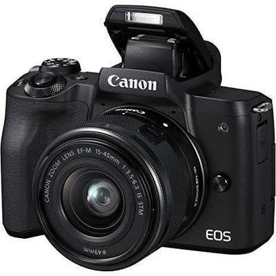 EOS M50 - Noir + Canon Canon EOS M50 + Objectif Zoom Canon EF-M 15-45mm f/3.5-6.3 IS STM f/3.5-6.3
