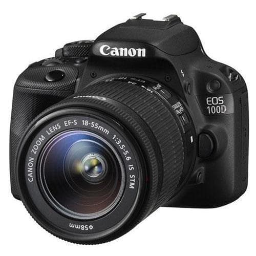 EOS 100D SLR - Black + Canon EF-S 10-18MM 1:4.5-5.6 IS STM  · main image