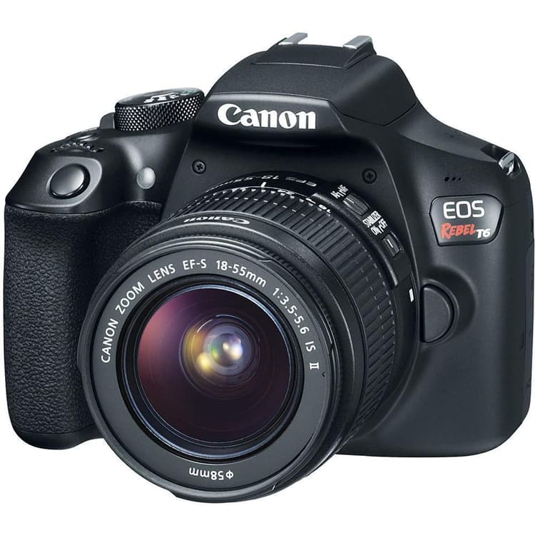 EOS Rebel T6 SLR - Black + Canon EF-S 18-55mm f/3.5-5.6 IS II f/3.5-5.6  · main image
