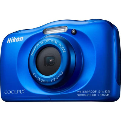 Coolpix S33 Appareil Photo Compact - Bleu + Zoom Optique Nikon Nikkor 30-90mm f/3.3-5.9
