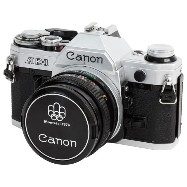 Canon AE-1 SLR - Black/Gray + Canon FD 50mm f/1.8 f/1.8 · image principale