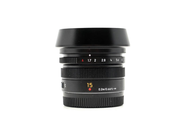 Panasonic Leica DG Summilux 15mm f/1.7 ASPH. - segunda mano - excelente estado - foto principal - SKU 3781387 - Camera Market