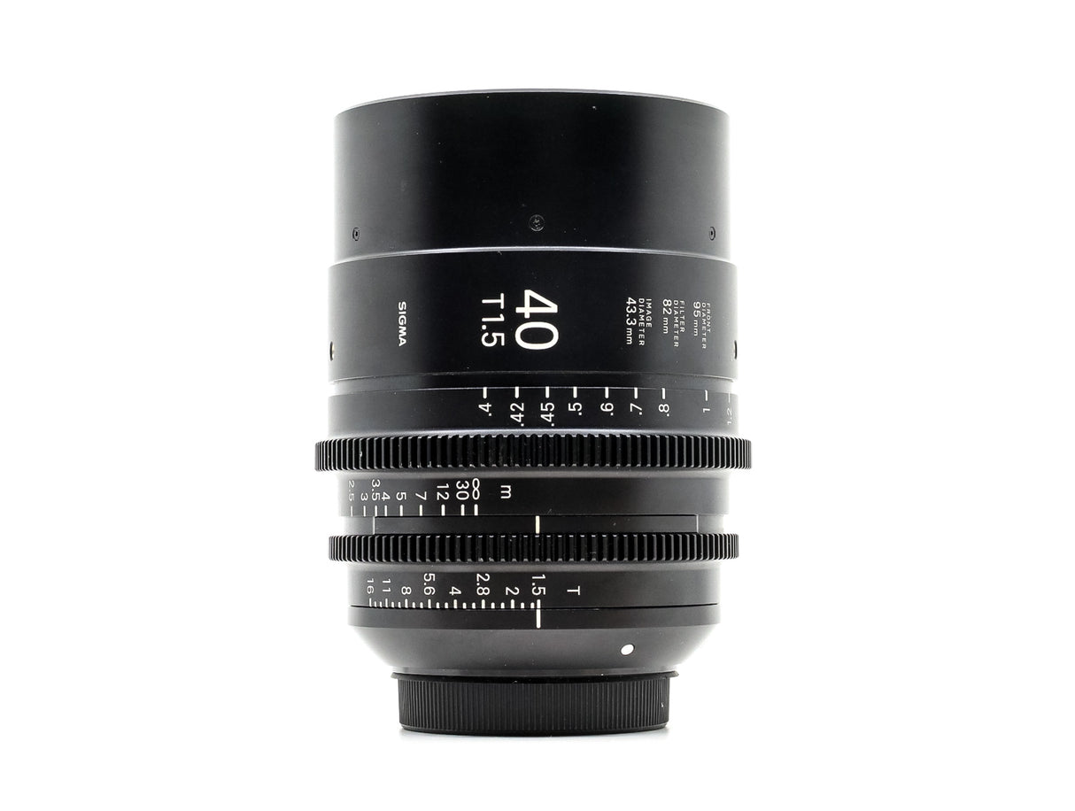 Sigma 40mm T1.5 FF - Canon EF Fit