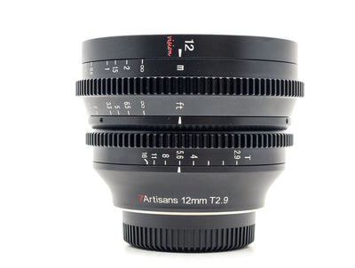 7Artisans 12mm T2.9 Vision - Monture Micro Four Thirds