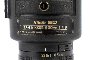 Nikon AF-I Nikkor 500mm f/4D IF-ED