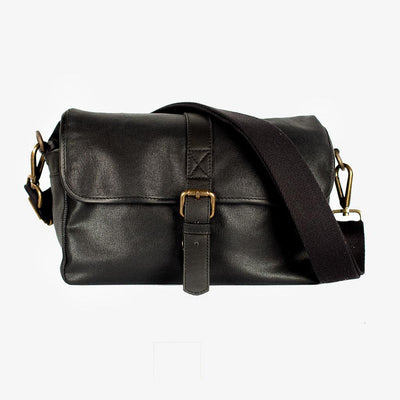 Sac à dos appareil photo en toile cirée noire Paris