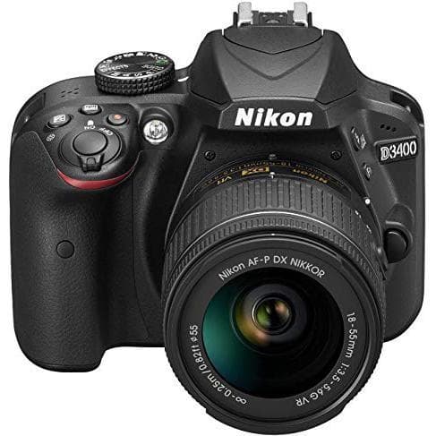 SLR D3400 - Black + Nikon Nikon AF-P DX Nikkor 18-55 mm f/3.5-5.6G VR · imagen principal