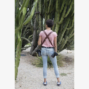 Berlin #702 - Brown dual leather camera strap