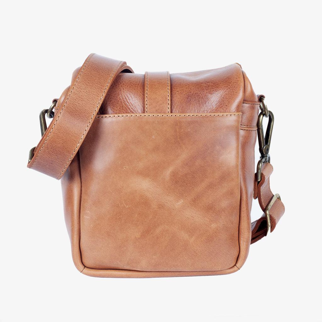 Berlin Tanned Leather Camera Bag