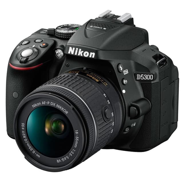 SLR D5300 - Black + Nikon AF-P DX Nikkor 18-55mm f/3.5-5.6G VR f/3.5-5.6 · imagen principal