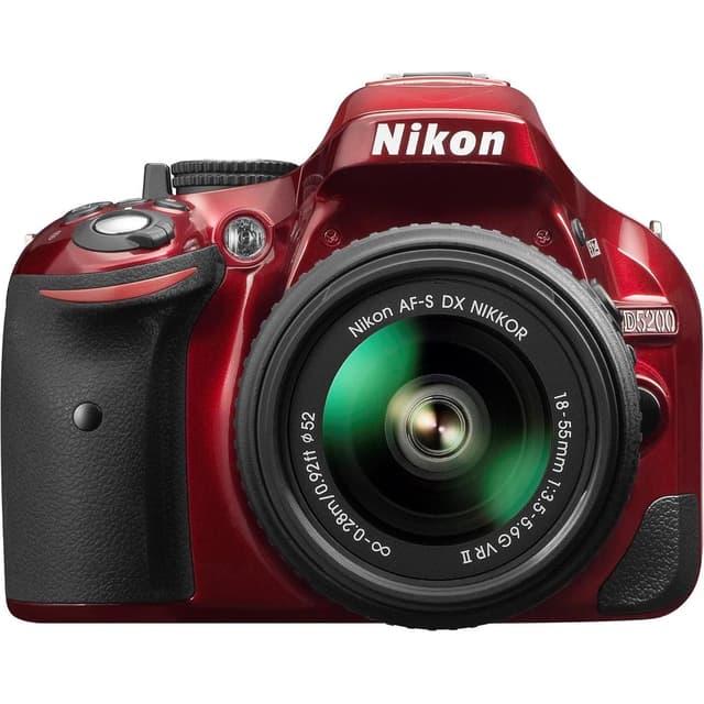 Réflex D5200 - Rojo + Nikon Nikon AF-S DX Nikkor 18-55 mm f/3.5-5.6G IF-ED VR f/3.5-5.6 · imagen principal
