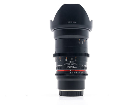 Samyang 35mm T1.5 Cine VDSLR II - Fujifilm X Fit