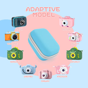 Yinke Custodia per Fotocamera per Bambini Compatibile con Seckton/GKTZ/Desuccus/Rindol/Agoigo/VATENIC/LC-dolida/OZMI Borsa Protettiva da Viaggio, con Perline di Melma in Resina 3D a Fondo Piatto per Fai da Te (3 Pezzi)