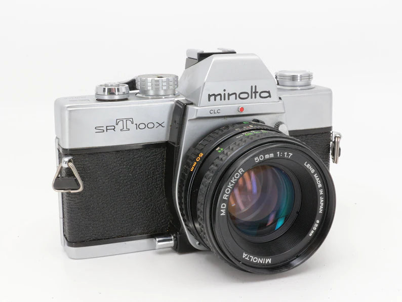 Minolta SrT100x - Appareil Photo Argentique 35mm avec Objectif 50mm MD 1.7 | Appareil Analogique Vintage | Minolta · image principale